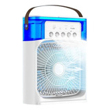 Ventilador Y Humidificador, Usb, Luz Led, Fresco, Portátil