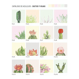 Azulejos Autoadhesivos Cactus Pack 15x15 