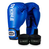 Kit Boxe Muay Thai Luva Fheras Bandagem 5m C/ Nota Fiscal!