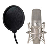 Filtro Anti Pop Para Microfono Estudio Grabacion Moon Mps01