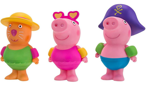 Peppa Pig Squish N Splash Bath Squirter Friends, Incluyendo