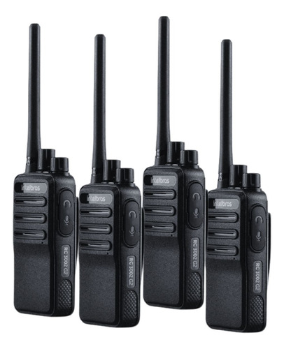 Kit 4 Rádios Intelbras Rc3002 Uhf E Fones D Alto Resistentes