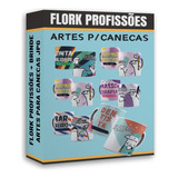 Pack Artes Caneca Flork Bento Profissão Memes +brinde Natal