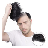 Topper De Cabelo Humano Masculino Perucas Clip Em Postiços 1