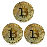 Bitcoin Moneda Fisica Metal Decorativa Coleccionable Premium