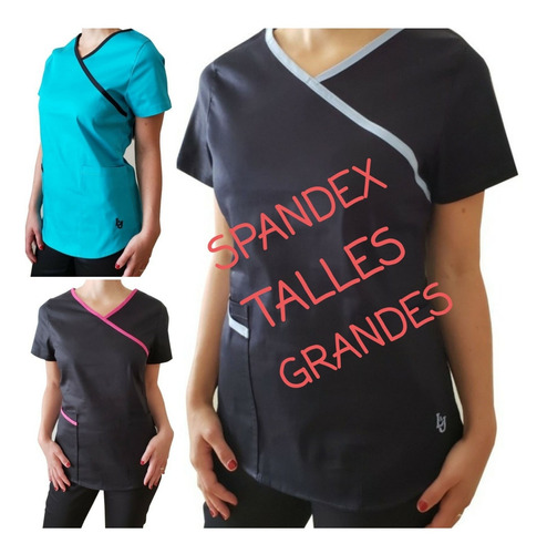 Chaqueta Spandex Elastizada Talles Grandes L Y J Uniformes