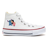 Tenis Star Feminino Infantil Lilo Stitch Tradicional Botinha