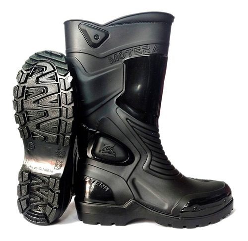 Botas Caucho Lluvia Motociclista Motera Livianas Impermeable