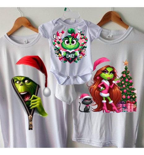 Camiseta Grinch Navidad Para Familia 