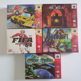 Lote De 05x Jogos Originais N64 Lacrados 