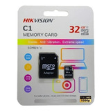 Tarjeta Memoria Microsd 32gb Clase 10 Hikvision C/adaptador