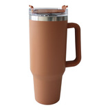 Vaso Termo Portatil 40 Oz Termico Acero Inoxidable Popote