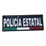 Parche Táctico Con Velcro Pvc Policía Estatal Para Chaleco 