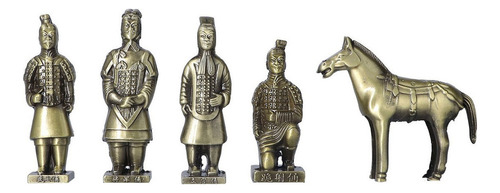 Estatuas De Guerreros De Terracota Y Caballos Metal Crafts S