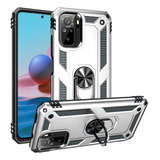 Funda Para Poco M5s Shockproof + Cristal 9d Color Plateado