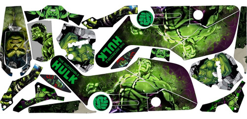 Kit De  Vinil 150z Verde Hulk