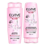 Pack Elvive Glycolic Gloss 680ml Shampoo + Acondicionador