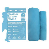 Toalla De Viaje De Microfibra Rainleaf 2 Pack, Ultra Absorbe