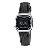 Reloj Casio Retro Dama Negro Textil La670wl-1bdf(om)