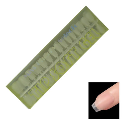 Tips de Soft Gel Mate Conffin Short para Uñas - Miss Cherry (240 pzas) | MercadoLibre