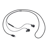 Audífonos Manos Libres Samsung Akg Usb Tipo C Eo-ic100 Micrófono Sonido Sin Distorsiones Audio De Estudio Cable Resistente Control Remoto Con Volumen- Negro