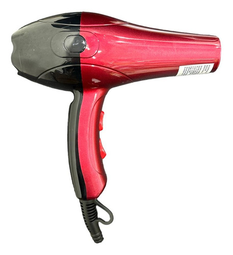 Secador De Pelo Profesional 2200w Frio Calor 2 Velocidades Color Rojo/negro