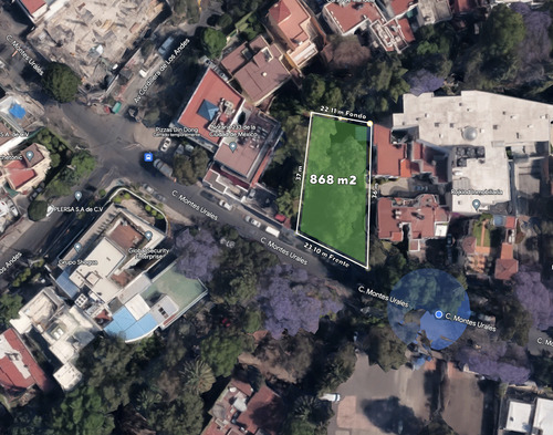 Terreno En Venta Lomas De Chapultepec Con Uso De Suelo
