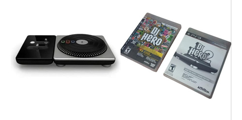 Dj Hero Ps3 Bandeja Y Juegos Dj Hero Y Dj Hero2 Sin Receptor