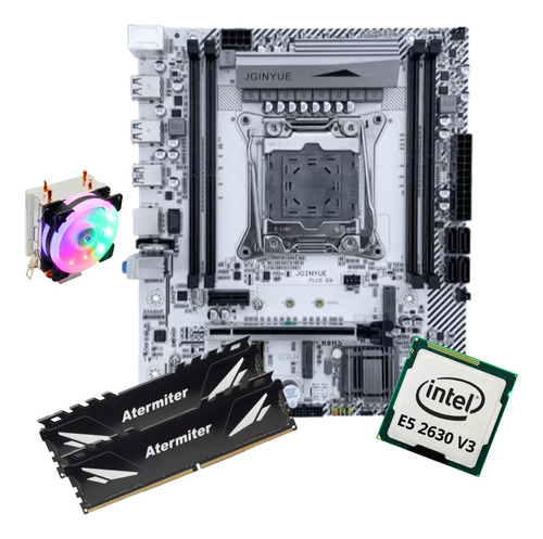 Kit Gamer Placa Mãe X99 White Intel Xeon E5 2630 V3 64gb Coo