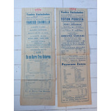 2 Antiguos Programas Del Teatro Variedades Año 1948