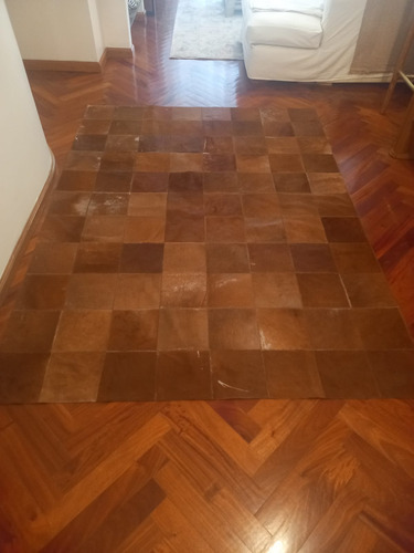 Alfombra De Cuero Patchwork