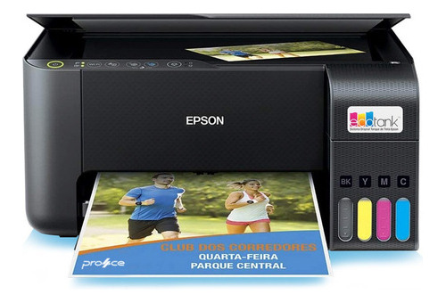 Impressora 3x1 Multifuncional Epson Ecotank L3250 Wifi Biv Cor Preto 100v/240v