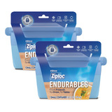 Ziploc Endurables - Recipiente Pequeo, 2 Tazas, Bolsas De S