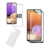 Capinha + Película 3d + Traseira Para Galaxy A32 4g Tela 6.4