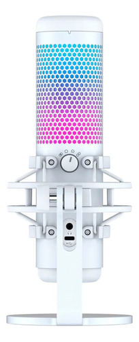 Micrófono Hyperx Quadcast S Condensador Omnidireccional Color White