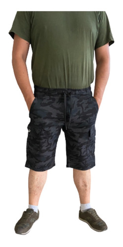 Bermuda Short Cargo Camuflaje Hombre Casual