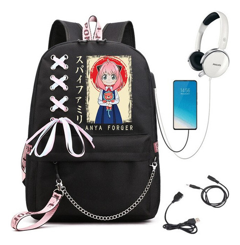 Mochila De Anime Ania Spy X Family Para Mujer Anya Forger St