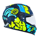 Casco Shaft Sh502 Azul Mate Lazy Cerrado