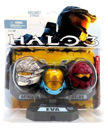 Mcfarlane Halo 3 Helmet 3 Pack Eva