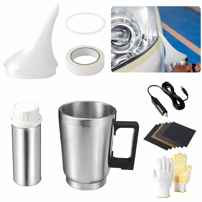 Cielitolumino Kit Restaurador De Faros Taza Revitalizante + Líquido Polímero Puro, Elimina Amarillamiento Y Oxidación, Herramienta Completa Para Reparación De Ópticas Automotrices | MercadoLibre
