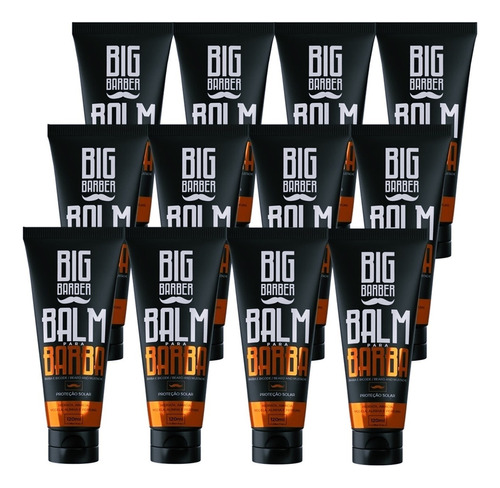 Balm Para Barba Big Barber 120ml Aftershave Atacado 12 Unida