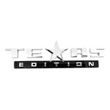 Emblema Texas Edition Letreiro 3d Cromado Automotivo