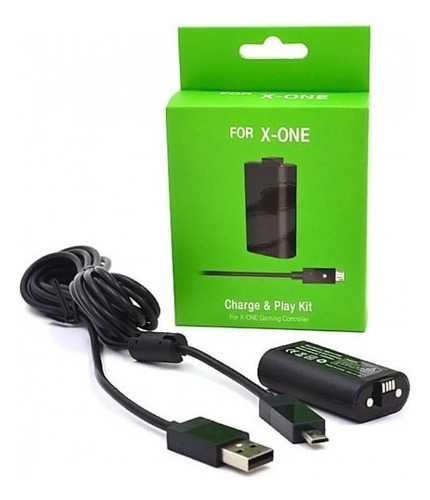 Kit Carga Y Juega Xbox One One S One X 1400mah C O M B O X2