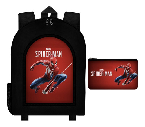 Combo Mochila Urbana + Cartuchera Spider Man El Hombre Araña