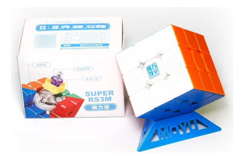 Cubo Moyu Super Rs3m 3x3 Magnético Color De La Estructura Stickerless