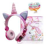 Auriculares Tcjj Tcjj Pink Unicorn Girls Headphones