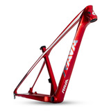 Quadro Rava Rage Carbon Aro 29x19 Mtb Vermelho - 16817