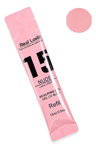 Sache Refil Gel Sculping Real Love 15ml Alongamento De Unha