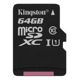 Memoria Micro Sd 64gb Kingston Clase 10 Canvas Select 