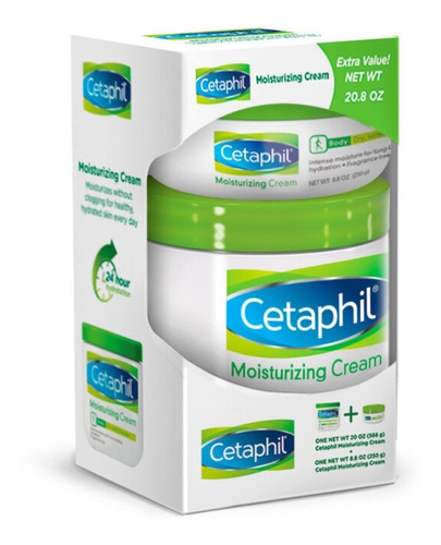  Cetaphil, Paquete Crema Hidratante 566g + 250g (piel Seca)